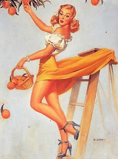 400px x 539px - Vintage Pin Up Girls
